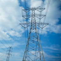 Power Lines on Hydro Tower