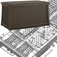 Outdoor plastic coffee table mold